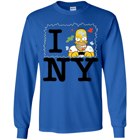 T-Shirts Royal / YS I Hate NY Youth Long Sleeve T-Shirt
