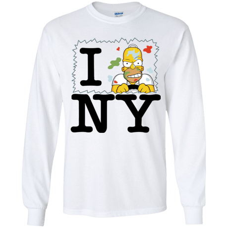 T-Shirts White / YS I Hate NY Youth Long Sleeve T-Shirt
