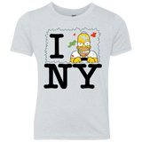 T-Shirts Heather White / YXS I Hate NY Youth Triblend T-Shirt