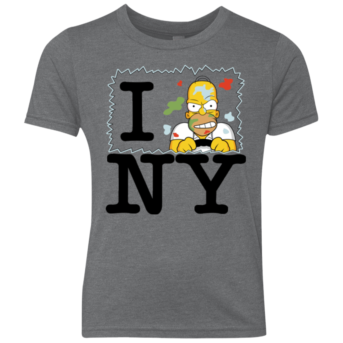 T-Shirts Premium Heather / YXS I Hate NY Youth Triblend T-Shirt