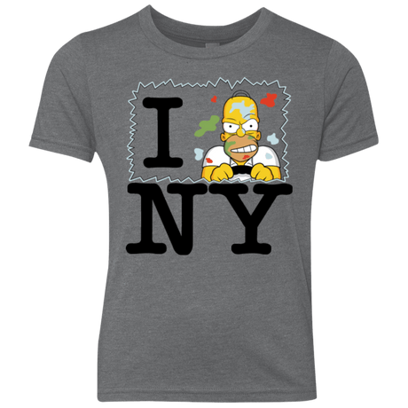 T-Shirts Premium Heather / YXS I Hate NY Youth Triblend T-Shirt