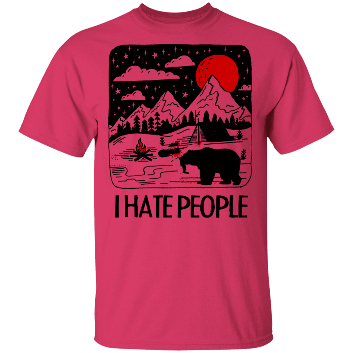 T-Shirts Heliconia / S I Hate People T-Shirt