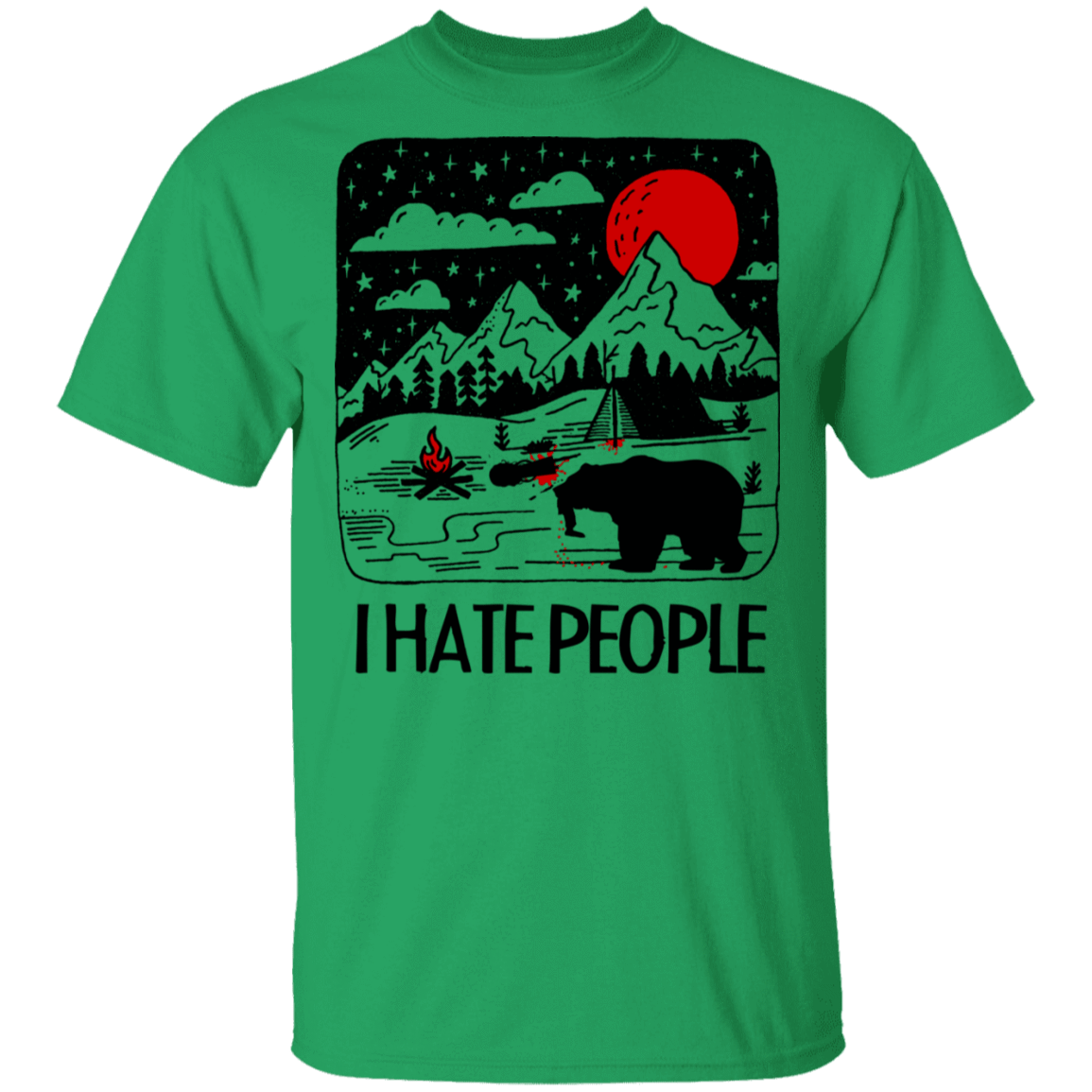 T-Shirts Irish Green / S I Hate People T-Shirt