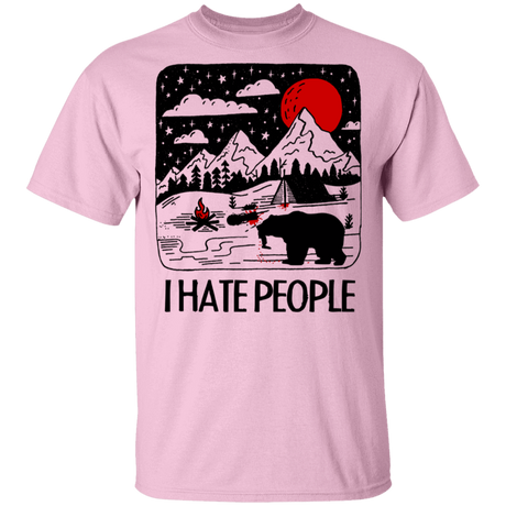 T-Shirts Light Pink / S I Hate People T-Shirt