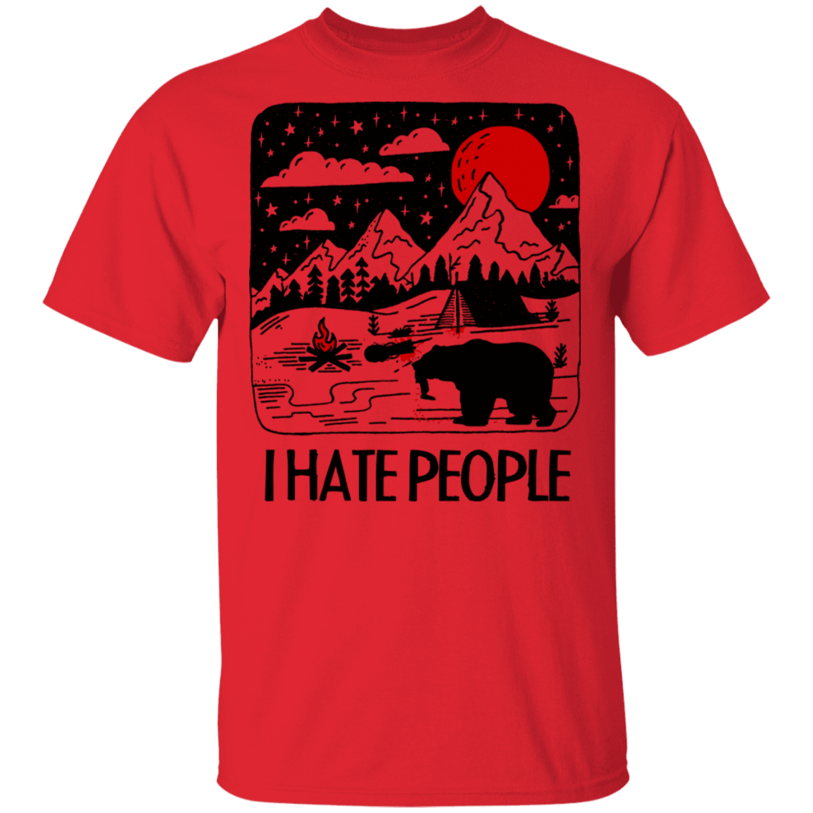 T-Shirts Red / S I Hate People T-Shirt