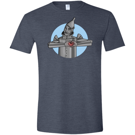 T-Shirts Heather Navy / S I Have a Heart Men's Semi-Fitted Softstyle