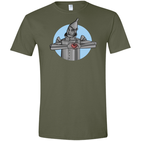 T-Shirts Military Green / S I Have a Heart Men's Semi-Fitted Softstyle