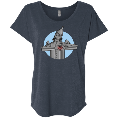 T-Shirts Vintage Navy / X-Small I Have a Heart Triblend Dolman Sleeve