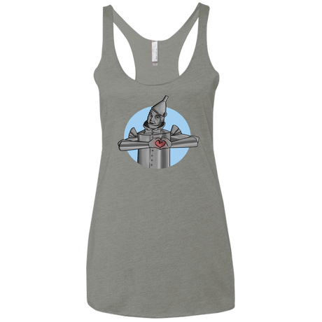 T-Shirts Venetian Grey / X-Small I Have a Heart Women's Triblend Racerback Tank