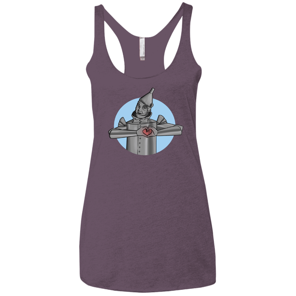 T-Shirts Vintage Purple / X-Small I Have a Heart Women's Triblend Racerback Tank