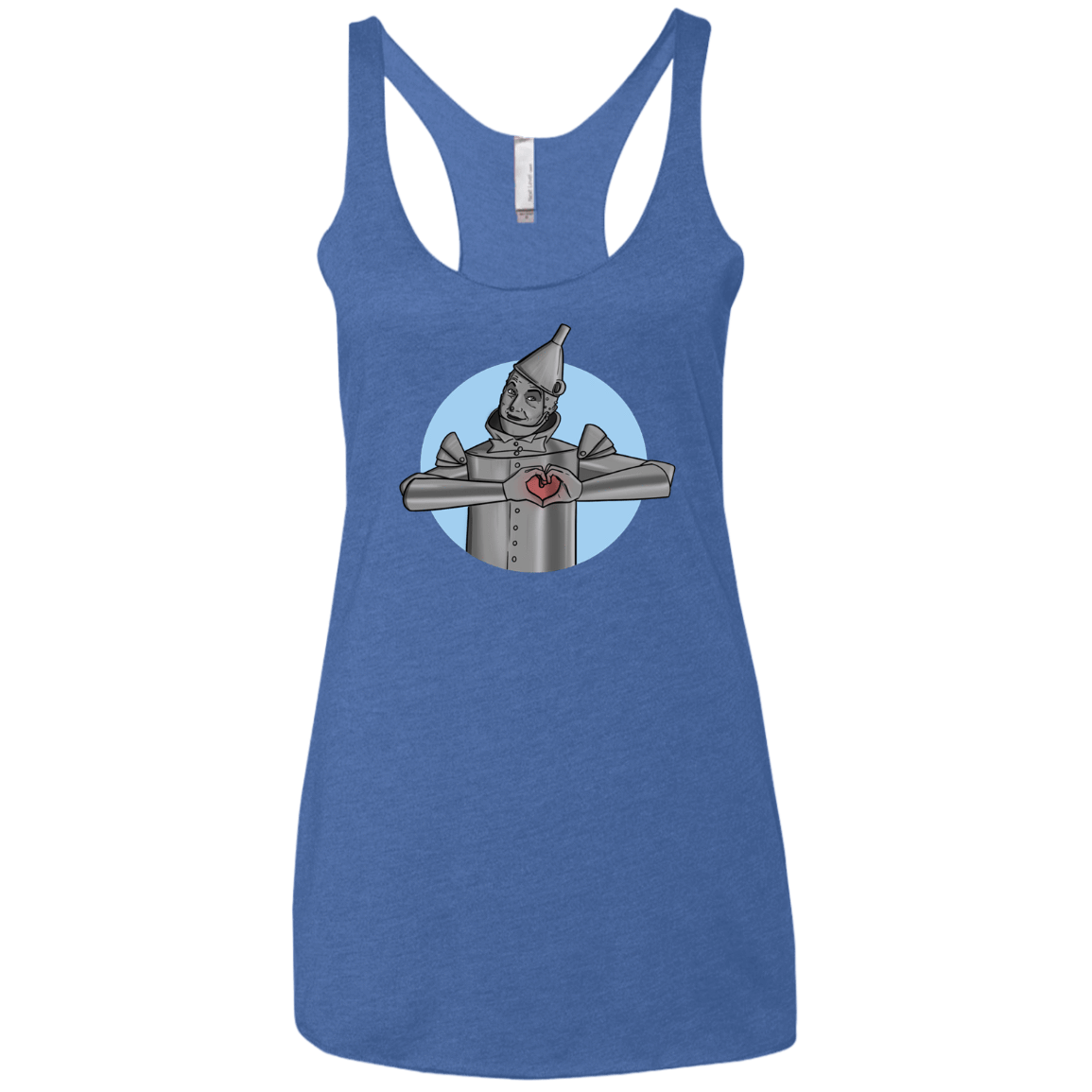 T-Shirts Vintage Royal / X-Small I Have a Heart Women's Triblend Racerback Tank