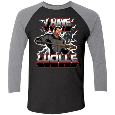 T-Shirts Vintage Black/Premium Heather / X-Small I Have Lucille Men's Triblend 3/4 Sleeve