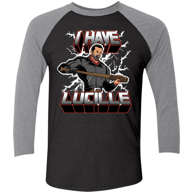 T-Shirts Vintage Black/Premium Heather / X-Small I Have Lucille Men's Triblend 3/4 Sleeve