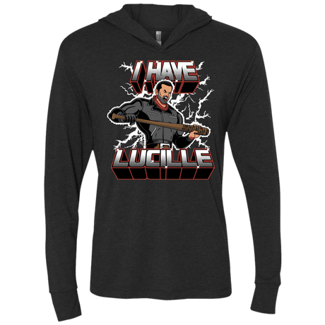 T-Shirts Vintage Black / X-Small I Have Lucille Triblend Long Sleeve Hoodie Tee