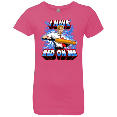T-Shirts Hot Pink / YXS I have red on me Girls Premium T-Shirt