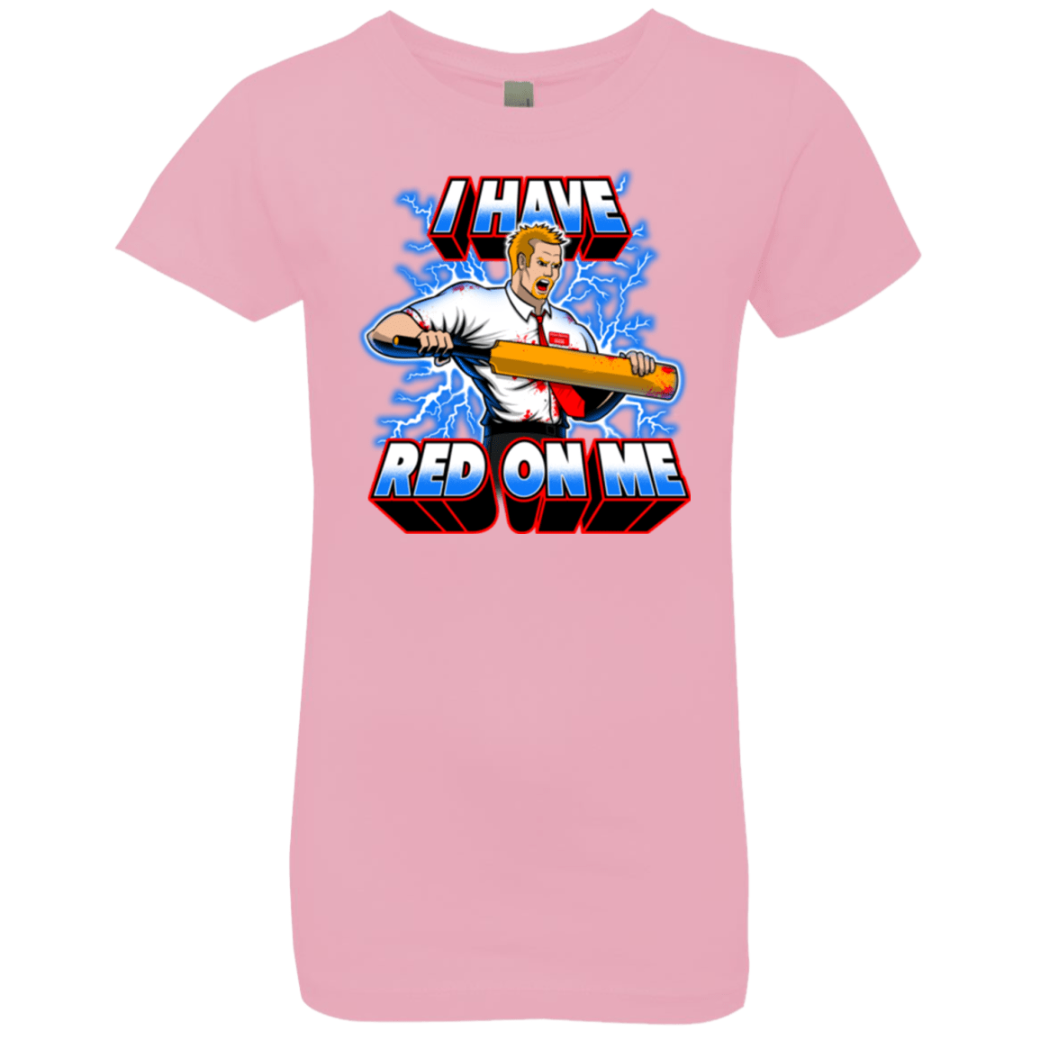 T-Shirts Light Pink / YXS I have red on me Girls Premium T-Shirt