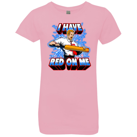 T-Shirts Light Pink / YXS I have red on me Girls Premium T-Shirt