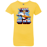 T-Shirts Vibrant Yellow / YXS I have red on me Girls Premium T-Shirt