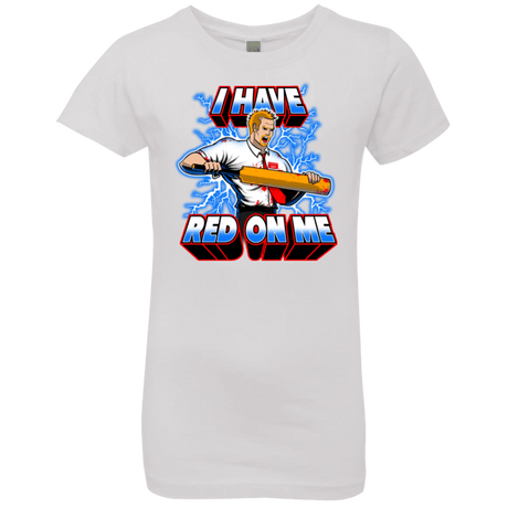 T-Shirts White / YXS I have red on me Girls Premium T-Shirt