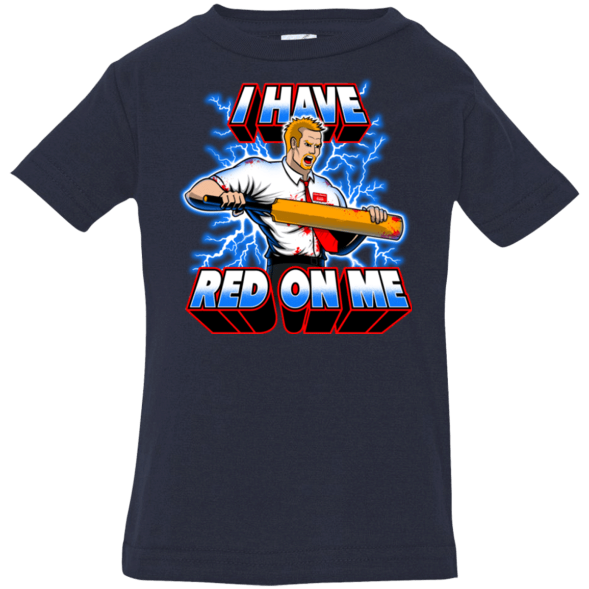 T-Shirts Navy / 6 Months I have red on me Infant PremiumT-Shirt