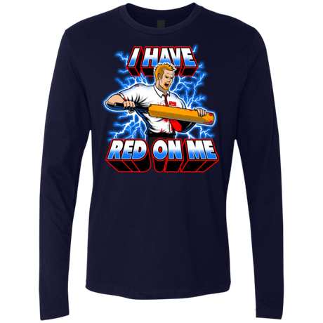 T-Shirts Midnight Navy / Small I have red on me Men's Premium Long Sleeve