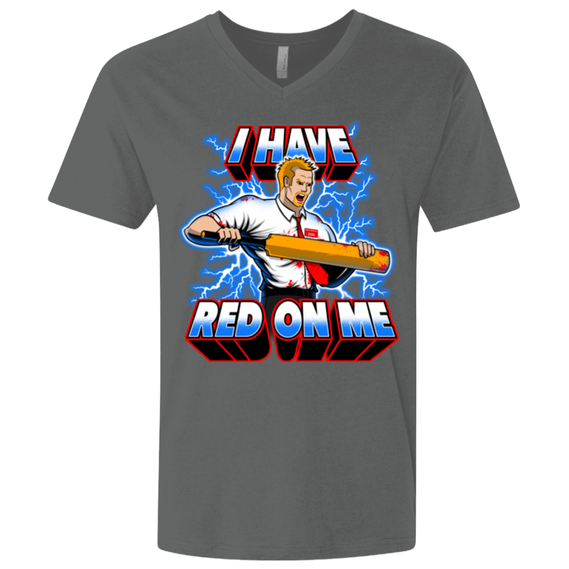 T-Shirts Heavy Metal / X-Small I have red on me Men's Premium V-Neck
