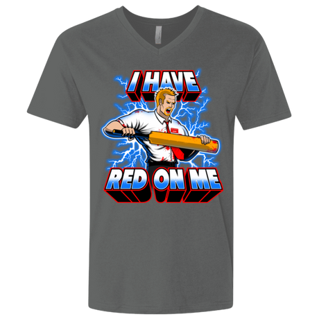T-Shirts Heavy Metal / X-Small I have red on me Men's Premium V-Neck
