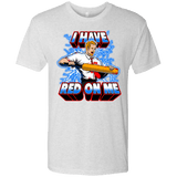 T-Shirts Heather White / Small I have red on me Men's Triblend T-Shirt