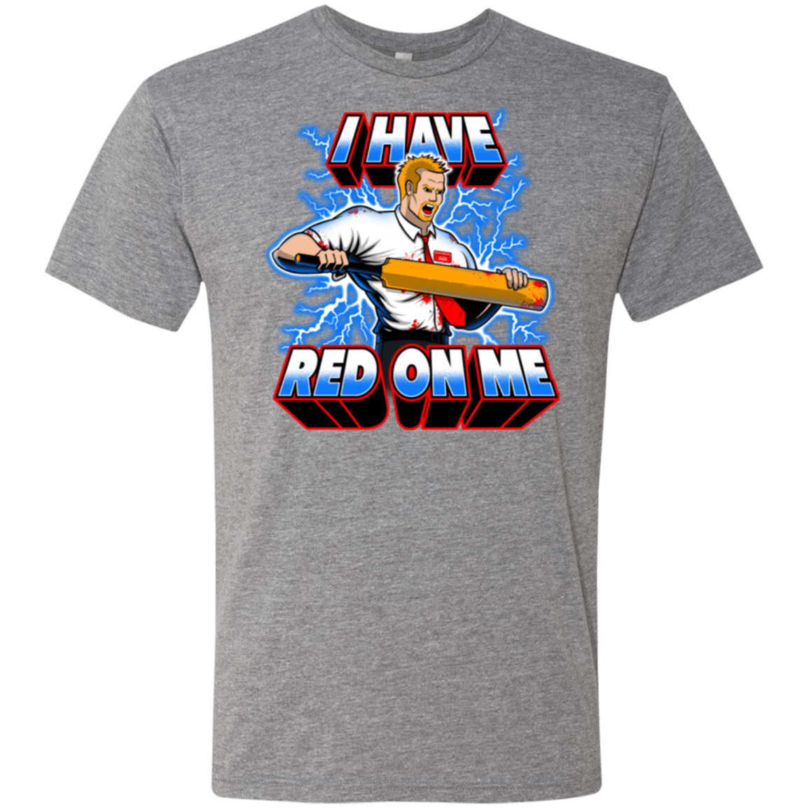 T-Shirts Premium Heather / Small I have red on me Men's Triblend T-Shirt