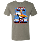 T-Shirts Venetian Grey / Small I have red on me Men's Triblend T-Shirt