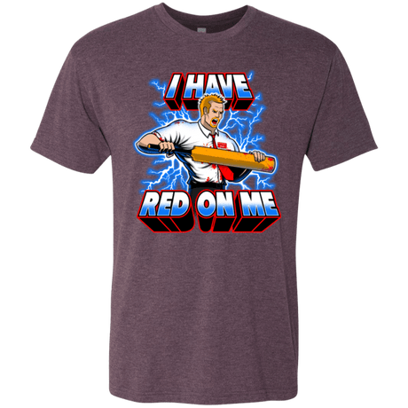 T-Shirts Vintage Purple / Small I have red on me Men's Triblend T-Shirt