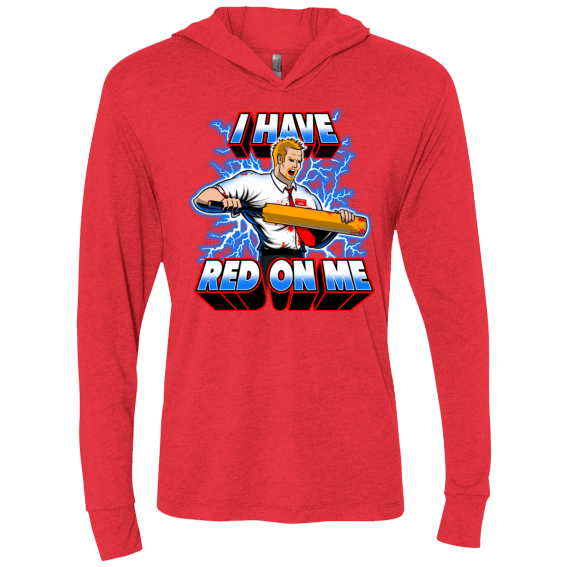 T-Shirts Vintage Red / X-Small I have red on me Triblend Long Sleeve Hoodie Tee