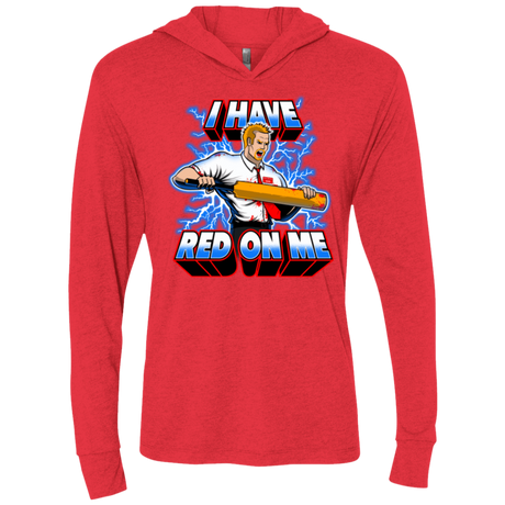 T-Shirts Vintage Red / X-Small I have red on me Triblend Long Sleeve Hoodie Tee