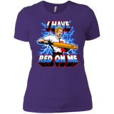 T-Shirts Purple / X-Small I have red on me Women's Premium T-Shirt