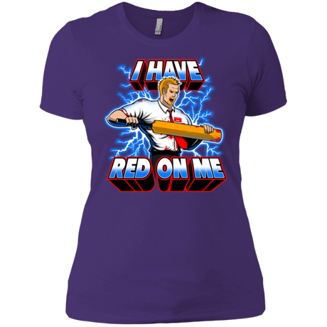 T-Shirts Purple / X-Small I have red on me Women's Premium T-Shirt