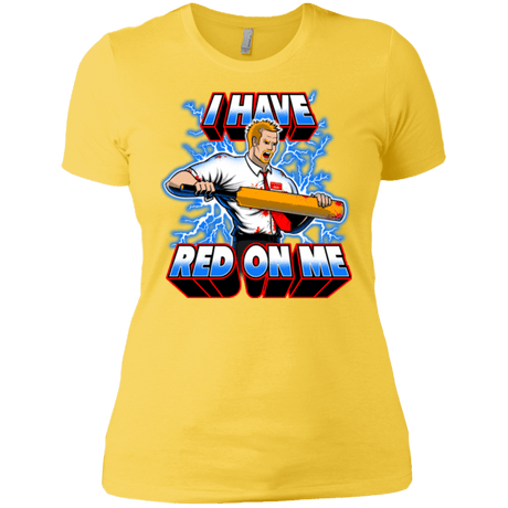 T-Shirts Vibrant Yellow / X-Small I have red on me Women's Premium T-Shirt