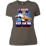 T-Shirts Warm Grey / X-Small I have red on me Women's Premium T-Shirt
