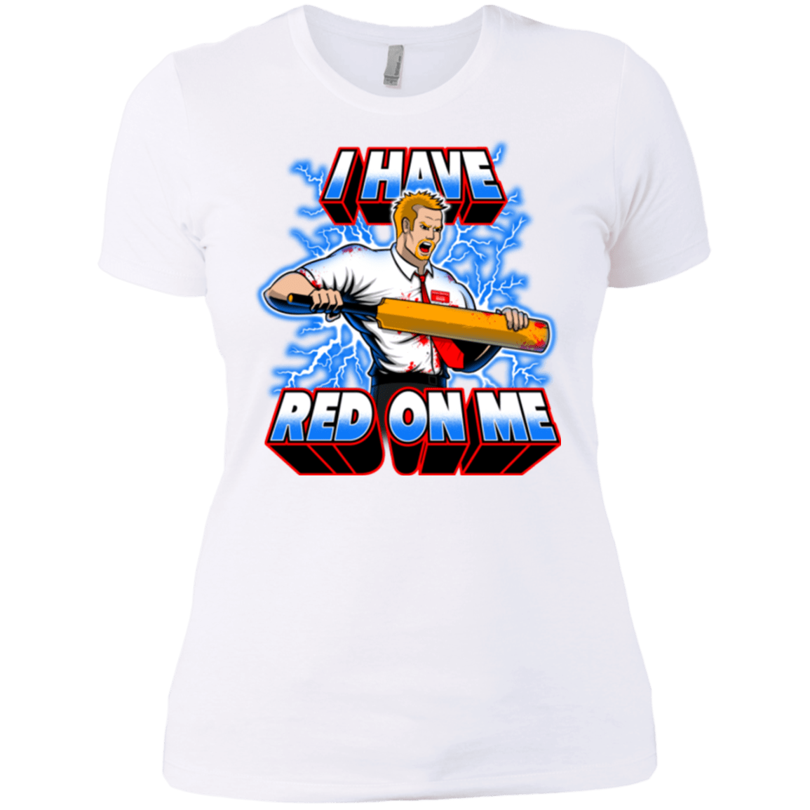T-Shirts White / X-Small I have red on me Women's Premium T-Shirt