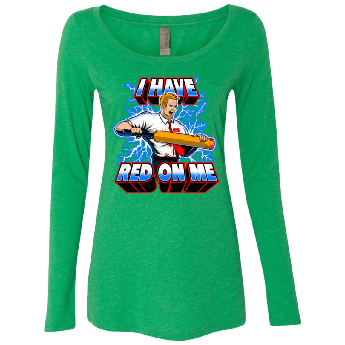 T-Shirts Envy / Small I have red on me Women's Triblend Long Sleeve Shirt