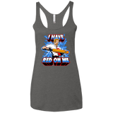 T-Shirts Premium Heather / X-Small I have red on me Women's Triblend Racerback Tank