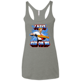 T-Shirts Venetian Grey / X-Small I have red on me Women's Triblend Racerback Tank