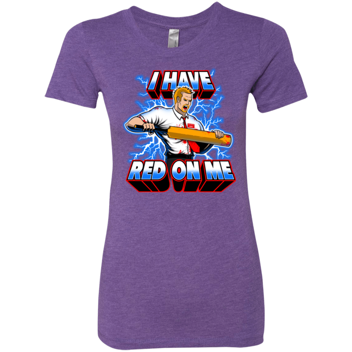 T-Shirts Purple Rush / Small I have red on me Women's Triblend T-Shirt