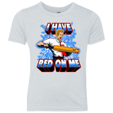 T-Shirts Heather White / YXS I have red on me Youth Triblend T-Shirt