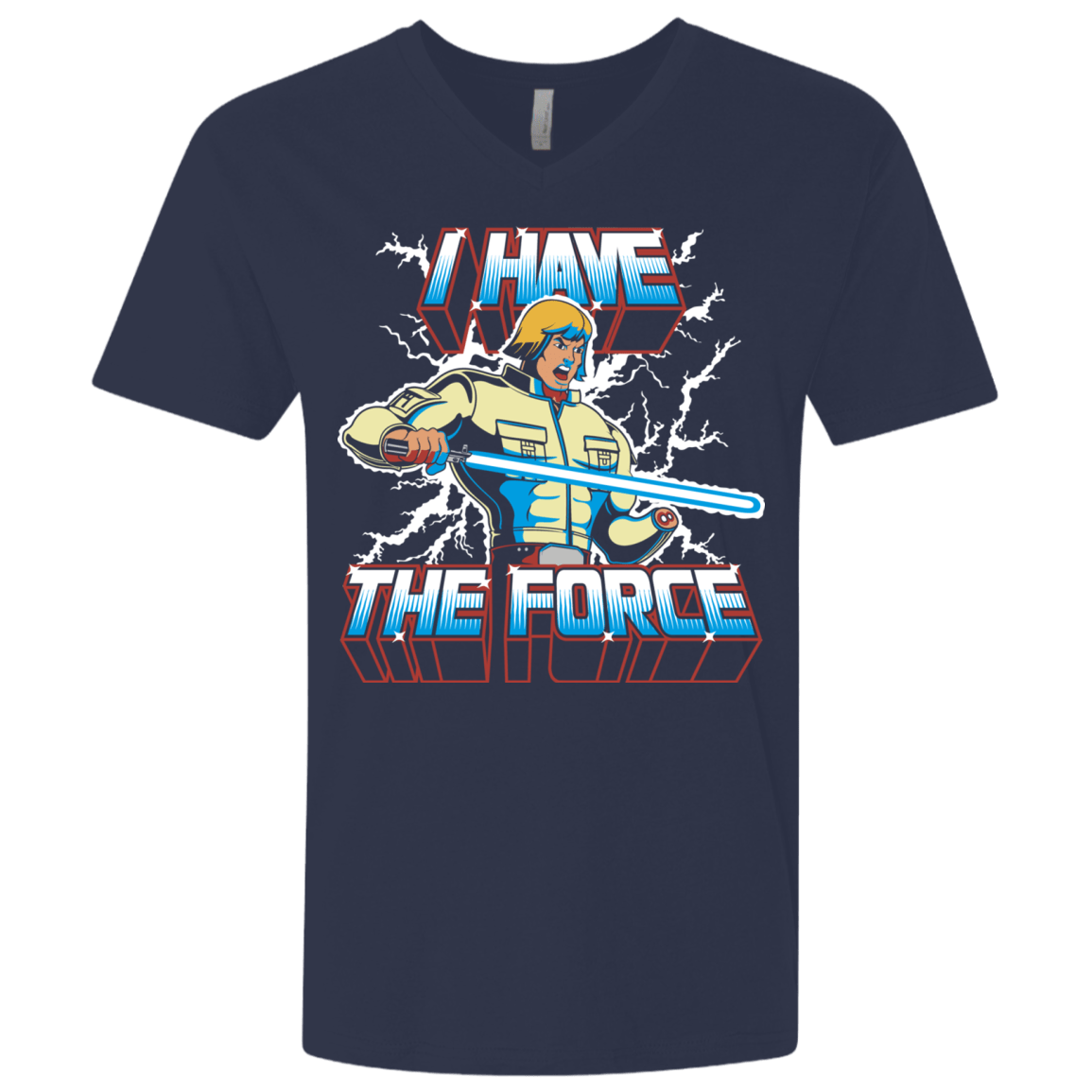 T-Shirts Midnight Navy / X-Small I Have the Force Men's Premium V-Neck