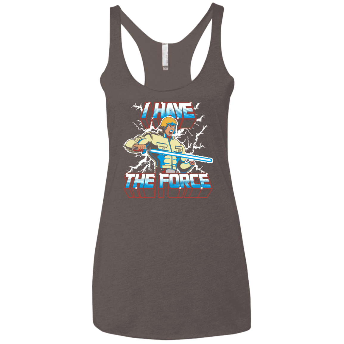 T-Shirts Macchiato / X-Small I Have the Force Women's Triblend Racerback Tank