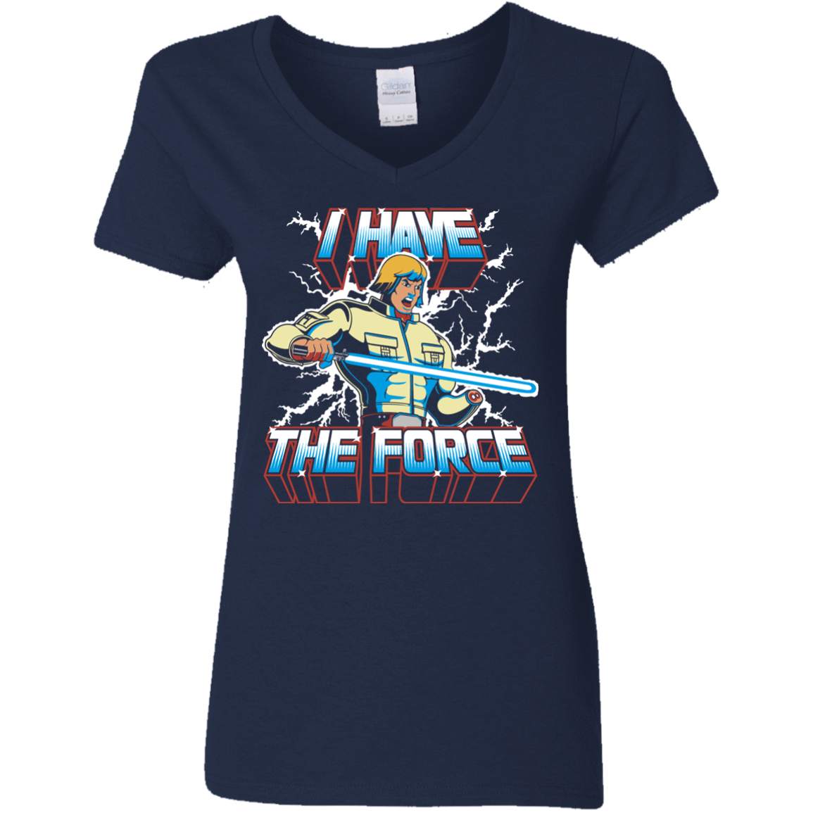 T-Shirts Navy / S I Have the Force Women's V-Neck T-Shirt