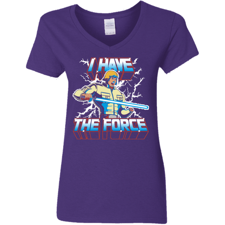 T-Shirts Purple / S I Have the Force Women's V-Neck T-Shirt