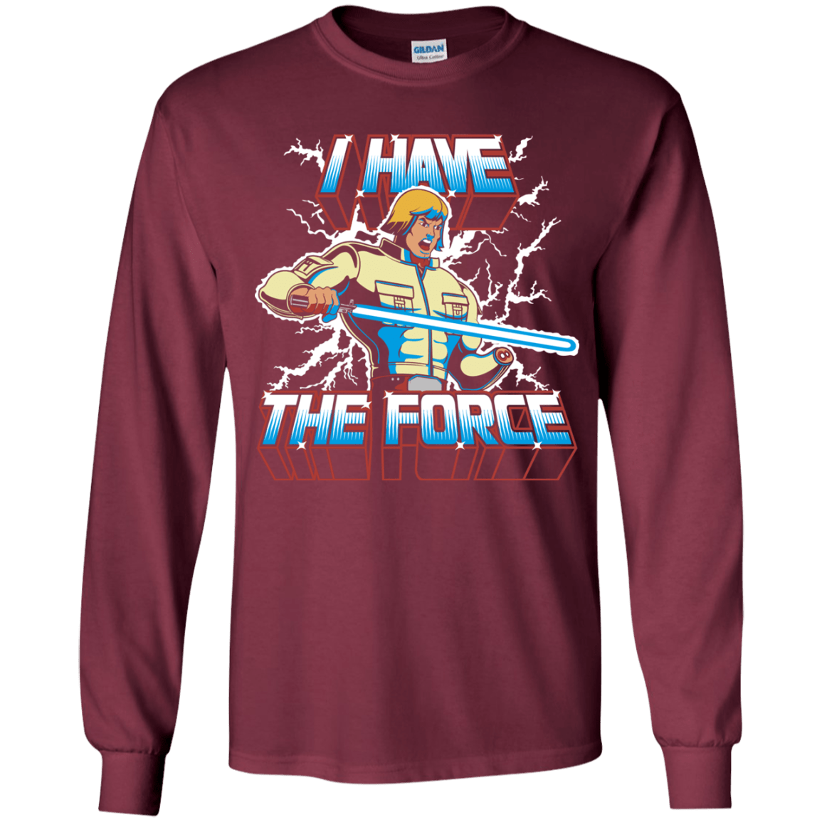 T-Shirts Maroon / YS I Have the Force Youth Long Sleeve T-Shirt