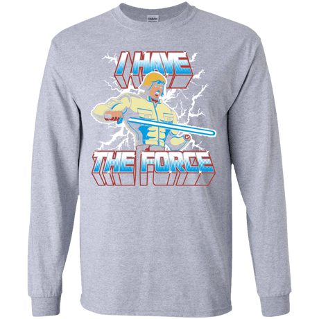 T-Shirts Sport Grey / YS I Have the Force Youth Long Sleeve T-Shirt