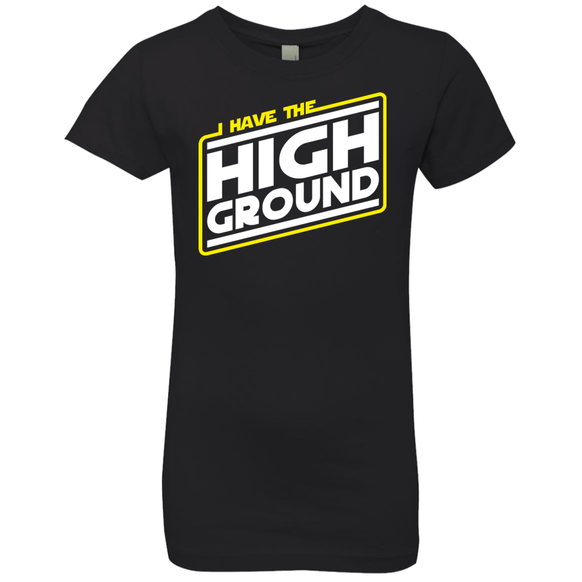 T-Shirts Black / YXS I Have the High Ground Girls Premium T-Shirt